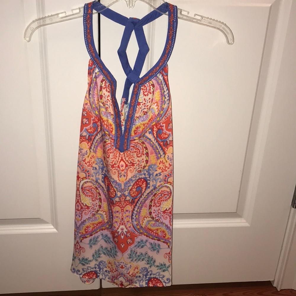 Blue and Red Summer tank top